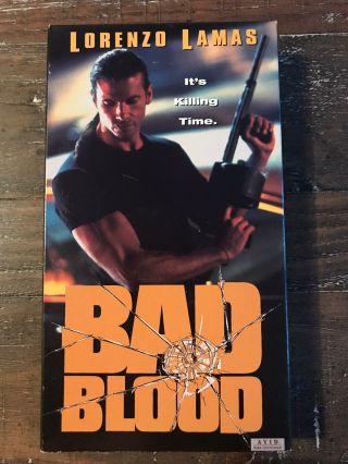 Bad Blood (1996) Rare Action Vhs Starring Lorenzo Lamas
