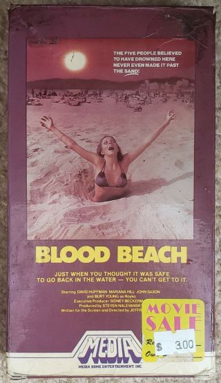 Blood Beach Rare Horror Vhs 1981 Media