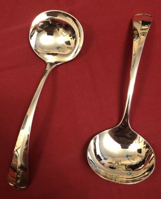 Vintage Sheffield Silver Plated Rat Tail Punch Ladles C.  1960’s