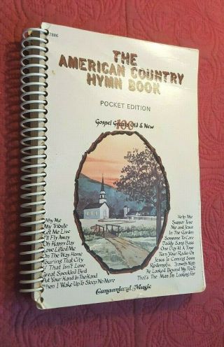 The American Country Hymn Book Pocket Edition 1975 Vintage Hymnal Rare