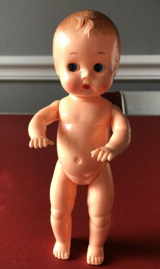 Vtg 1940s Ideal 8” Doll Baby Series Rare Blue Sleep Eyes