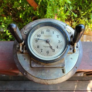 Antique Calculagraph Clock Pool Hall Timer Time Elapse Clock