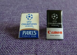 2006 Uefa Champions League Final Arsenal Barcelona Pin Badge Rare
