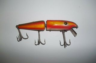 Vtg Pflueger Palomine Pal O Mine Jointed 5 " Wood Lure Near Please See Pic