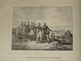 Rare Litho Suèdoise Napoleon Siege Mantoue 1796 Mantova Berthier Italia Italie