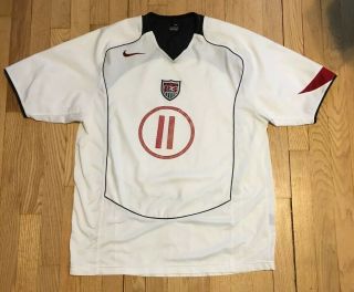 Rare White Nike Usa Usmnt Freddy Adu Futbol Soccer Jersey.  11