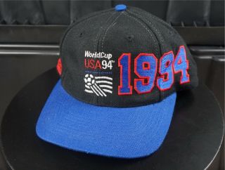 Rare Vintage Apex World Cup Usa 1994 Soccer Football Snapback Hat Cap 90s Youth