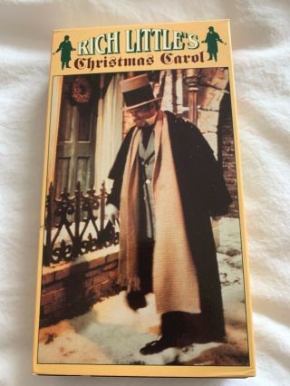 Rich Little’s Christmas Carol Vhs Tape 1990,  Very Rare Vintage And Great Price