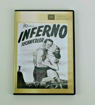 Dvd Inferno (2012) Rare Oop Robert Ryan Rhonda Fleming 1953 Cinema Archives