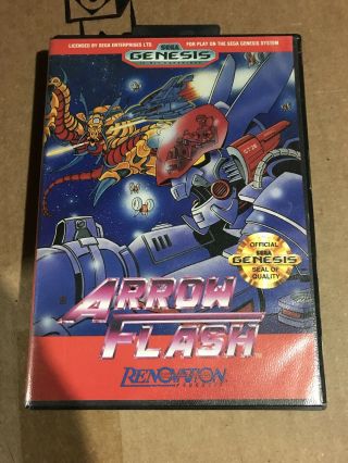 Arrow Flash (sega Genesis,  1990) Very Rare