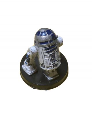 Star Wars Miniatures Rare R2 - D2 Figure With Card