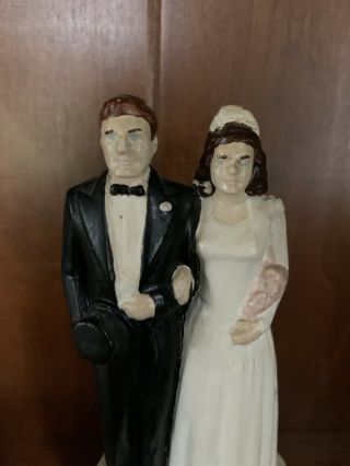 Vintage Coast Novelty Bride & Groom Wedding Cake Topper 1947 2