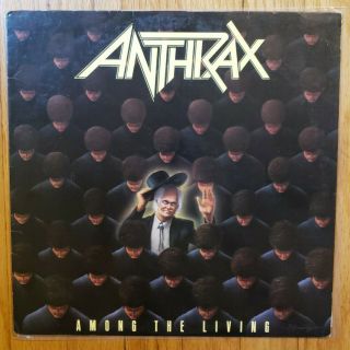 Anthrax - Among The Living 1987 Vinyl Lp Rare Island 90584 - 1 Vg,