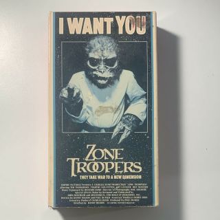 Zone Troopers (1986) Vhs Horror Vintage Vhs Lightning Video Rare Vhs Cult