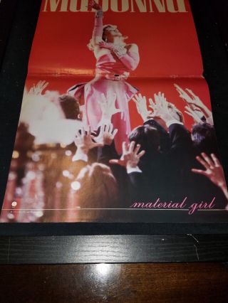 Madonna Material Girl Rare Promo Poster Ad
