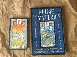 Rune Mysteries Rare Book And Cards Set By Silver Raven Wolf And Nigel Jackson