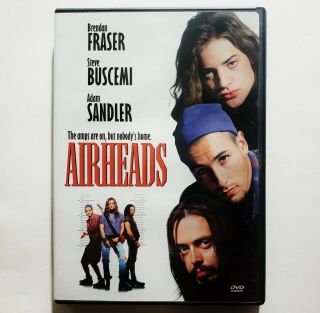 Airheads (dvd,  2001) Rare & Oop 1994 Brendan Fraser Steve Buscemi Adam Sandler