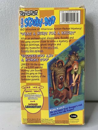 RARE OOP UNRATED CLASSIC SCOOBY DOO & A MUMMY TOO VHS VIDEO TAPE HANNA BARBERA 2