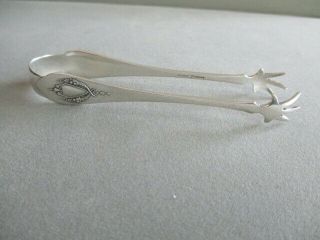 Mount Vernon By Lunt Sterling Silver Sugar Tong 4 1/4 "