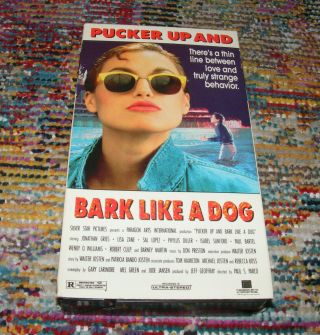 Pucker Up And Bark Like A Dog Vhs Rare & Oop Romantic Cult Comedy 1989 Movie