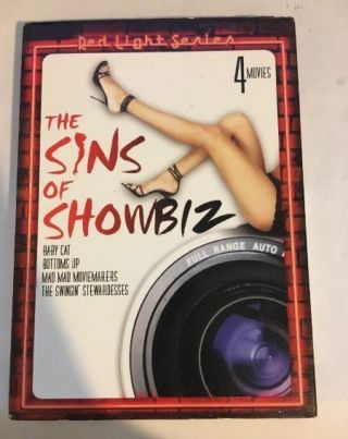The Sins Of Showbiz 4 Movie Pack (rare Oop Dvd,  2006) Baby Cat Bottoms Up W/slip