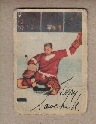 1953 - 54 Parkhurst - Terry Sawchuk - Detroit Red Wings - 46 V$350.  00