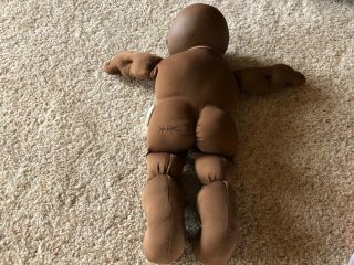 VINTAGE CABBAGE PATCH KIDS 16 INCH BALD AFRICAN AMERICAN BLACK BABY BOY DOLL 3