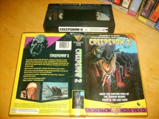 Creepshow 2 (1987) - Rare Roadshow Home Video 2nd Generation Vhs Issue - Horror