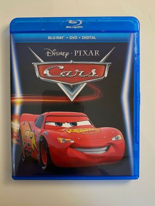 Disney/Pixar ' s Cars (Blu - Ray,  DVD) w/Rare Slipcover 3