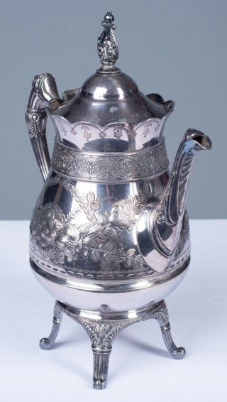 Vintage Simpson Hall Miller & Co Silverplate Tea Pot 1899 Hight 11.  5 