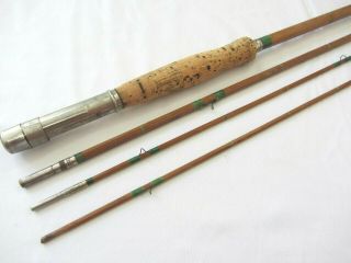Vintage 3 Pc.  Bamboo Fly Rod W/2 Tips For Restoration