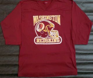 Vtg Washington Redskins Mens Large Long Sleeve Shirt 90 