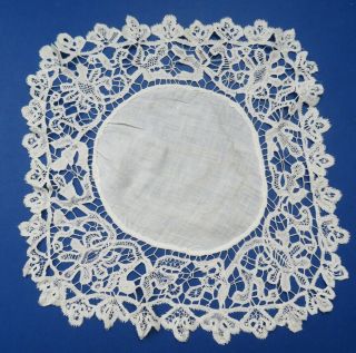 A Victorian Tape Lace Handkerchief
