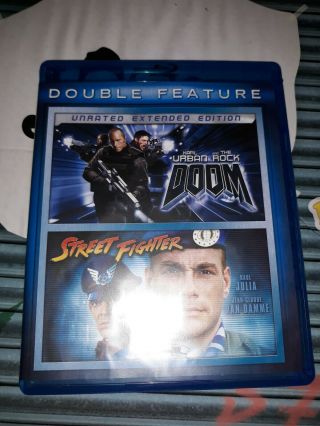 Street Fighter Doom Double Feature Bluray Blu - Ray Flawless Complete Rare Oop