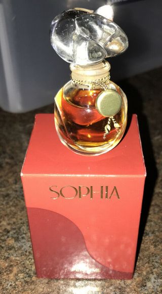 Vintage Sophia By Coty Pure Perfume Parfum Mini 0.  25 Fl Oz Bottle Rare