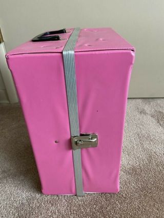 Vintage 1969 The World of Barbie Doll Trunk case by Mattel Pink 3