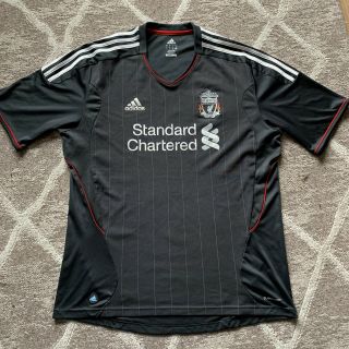 Liverpool Football Away Shirt 2011/12 Black Adidas Xl Extra Large Fc Rare Scarce