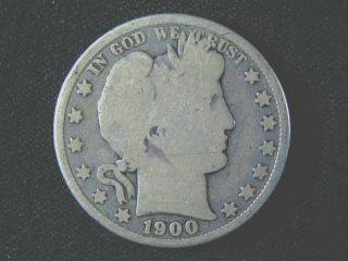 Rare 1900 " S " Barber Half Dollar 1040