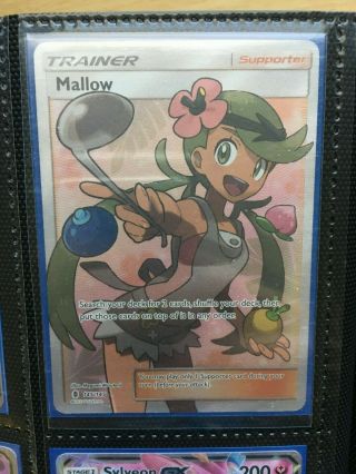 Mallow Full Art Ultra Rare Holo - Pokemon Tcg (guardians Rising 145) Nm