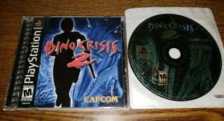 Dino Crisis 2 Ps1 Complete Cib Sony Playstation 1 Rare Capcom Reg