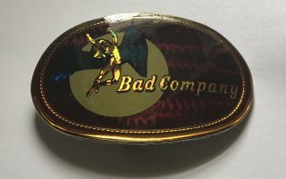 1970s Vintage & Rare (bad Company) 1978 Pacifica Rock Band Prismatic Belt Buckle
