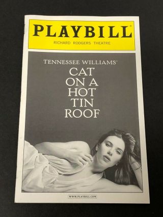 Scarlett Johansson Rare Cat On A Hot Tin Roof Broadway Playbill Program