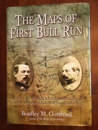Rare Atlas Maps Of First Bull Run,  Manassas Campaign,  Battle Ball 