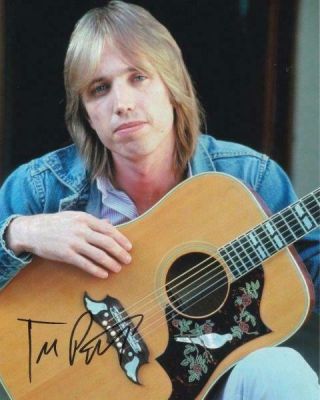 Reprint - Tom Petty Rare Signed 8 X 10 Glossy Photo Poster Rp Man Cave
