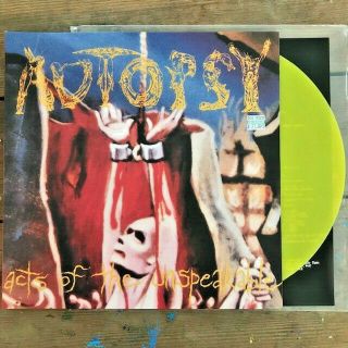 Death Metal Lp - Autopsy – Acts Of The Unspeakable Rare Yellow Vinyl Numbered