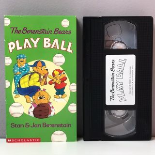 Berenstain Bears Play Ball Vhs Video Tape Nearly Vtg 1989 Rare Scholastic