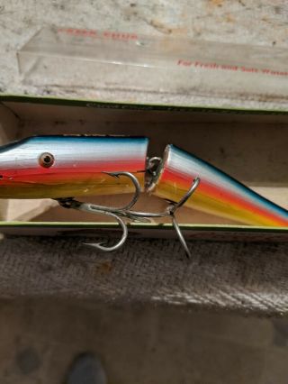 Vintage Creek Chub Jointed Pikie Rainbow color,  one 2