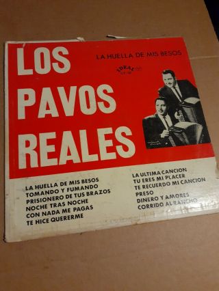 Los Pavos Reales Lp La Huella De Mis Besos Chicano Tex Mex Latin Tejano Tx Rare