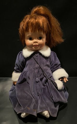 1972 Ideal Toy Corp 24” Chrissy Baby Grow Red Hair Vintage