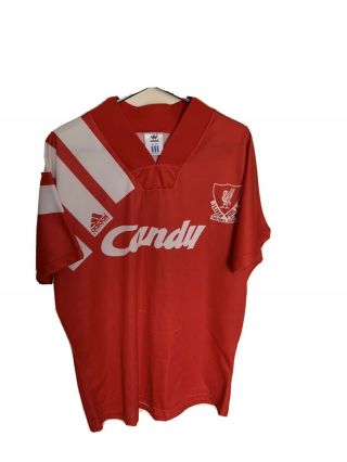 Rare Authentic Liverpool Fc Home Football Shirt 1991/92 Season Size - S